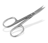 Ciseaux à ongles pour gauchers en acier inoxydable avec lame légèrement incurvée pour couper les ongles des mains et des pieds 9 cm