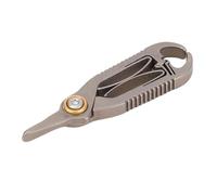 Ciseaux à poils de nez en alliage de Ti à pointe ronde, ciseaux de coupe de poils de nez pour sourcils, outil de toilettage de barbe pour hommes et femmes, compacts, portables,