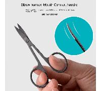 Ciseaux à poils de nez noirs, taille-poils de nez pointus, taille-poils de nez à tête ronde, petits ciseaux, outil de beauté, ciseaux à sourcils, cadeaux, voyage, articles bon marché, accessoire de vo