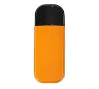 Ciseaux à poils de nez rechargeables pour homme avec affichage numérique, design ergonomique pour un toilettage confortable (orange normal)