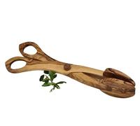 Ciseaux à salade en bois d'olivier