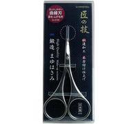 Ciseaux à sourcils forgés avec finition Green Bell