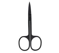 Ciseaux à sourcils, nez et barbe en acier inoxydable noir - Outil de beauté (Pince à sourcils (pointe pointue))