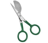 Ciseaux à tapis - Ciseaux à lame en acier inoxydable à bec de canard pointu de 4,72 pouces - Outils à main de cisailles à tapis tuftés à poignée incurvée pliée pour poinçonner les à poils de tap