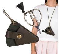 Ciseaux à tissu pour | 6,1 cm Cisailles à broder robustes avec housse en cuir PU,Ciseaux pour coupe de tissu - Pour travaux d'aiguille, artisanat, loisirs créatifs, de fils, tricot, crochet