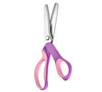 Ciseaux à tissu pour la Coupe Crantée en Acier Poignée Confort Anti-usure | Ciseaux crantés pour textiles et loisirs créatifs pour carton, , cuir, ourlets, matelassage, confection, femmes et homme