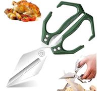 Ciseaux à volaille 2 en 1 en acier inoxydable, ciseaux de cuisine multifonctions, robustes, coupe-os, poignée ergonomique, pour poulet, viande et fruits de mer