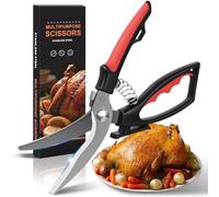 Ciseaux à Volaille, Ciseaux de Cuisine Professionnels, Poignée Antidérapante Robustes Multifonctions Tranchants Acier Inoxydable pour Poulet, Volaille, Poisson, Viande, Légumes