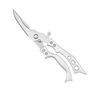 Ciseaux à volaille de cuisine haute performance avec poignée en aluminium - Ciseaux de cuisine professionnels avec fermeture de sécurité - Ciseaux à volaille pour os