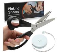 Ciseaux à zigzag pour tissu, 23 cm, ciseaux à tissu, ciseaux à tissu, ciseaux de couture tranchants en acier inoxydable, ciseaux de bricolage, ciseaux à dents, ciseaux de couture professionnels