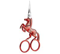 Ciseaux antiques en forme de cheval, ciseaux en acier inoxydable, petits ciseaux artisanaux avec pointe de sécurité pour les bureaux, l ' artisanat domestique, la mode chinoise