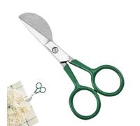 Ciseaux appliqués,Ciseaux à bec de canard en acier inoxydable de 4,72 pouces | Outils à main de cisailles à tapis tuftés à poignée incurvée pliée pour poinçonner les tapis à poils de