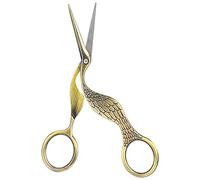 Ciseaux Artisanaux Vintage en Acier pour Oiseaux, Pointe Pointue pour la Couture, la Broderie, le Bricolage, en Acier Inoxydable (Bronze)