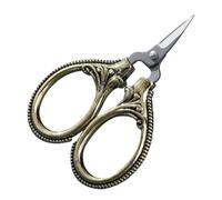 Ciseaux au Design Vintage en Acier Inoxydable pour Couture Précise | Tranchant Fin pour Fil et Papier, Format Portable, Usage Broderie et Point de Croix, Finition Rétro