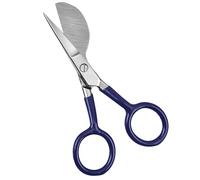 Ciseaux bec de canard, Ciseaux à lame en acier inoxydable à bec de canard pointu de 4,72 pouces, Outils à main de cisailles à tapis tuftés à poignée incurvée pliée pour poinçonner les tapis à poils de
