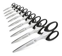 Ciseaux - Bouts Pointus - 16 Cm - Bureau - Lot De 10 - Lame Acier - Rapesco