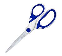 Ciseaux Candy Wonday droitiers bout pointus 17 cm bicolores - bleu