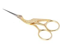 CISEAUX CIGOGNE INOX POUR BRODERIE, MANUCURE NAIL ART DE BRICOLAGE, COUTURE &