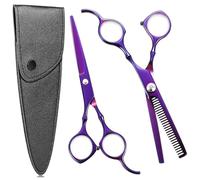 Ciseaux Coiffure, 3Pcs Kit Ciseaux Coiffure Professionnel Ciseaux Effileur avec Etui de Protection, 6,7 Pouces Ciseaux Desepaississant Cheveux pour Débutant Maison Salon