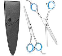 Ciseaux Coiffure,3pcs Kit Ciseaux Coiffure Professionnel Ciseaux Effileur Avec Etui De Protection,6,7 Pouces Ciseaux Desepaississant Cheveux Pour Débutant Maison Salon.[S6]