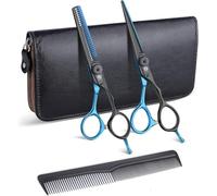 Ciseaux Coiffure 5,5 Peigne Set Inox Coupant Ciseaux de Coiffure Professionnel Acier 440C Ciseaux Coiffure
