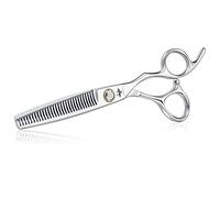 Ciseaux Coiffure Ddébutant Ciseaux Cheveux Professionnel Ciseaux Desepaississant Effileur Cheveux Taille 6 Pouces d'argent Acier Inoxydable Japonais 440c pour Coiffeur Etudiant Bébé Femme Homme