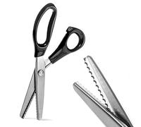 Ciseaux cranteurs, ciseaux de couture en acier inoxydable, lames dentelées et festonnées, outil de couture professionnel en zig-zag, décoration de tissu, prise en main confortable et douce (callopé 3