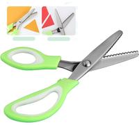 Ciseaux Cranteurs Tissu 23.5cm - Zigzag Acier Inoxydable - Manche Vert