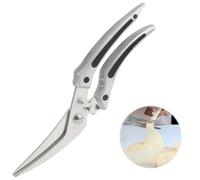 Ciseaux Cuisine Multifonction, Ciseaux à Volaille, Ciseaux Volaille, Sécateur à Volaille, Ciseaux Cuisine, Ciseaux Cuisine Inox, pour Le Poulet, La Volaille, Le Poisson, La Viande, 25 cm