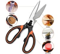 Ciseaux Cuisine Multifonctions - Keeper - Acier Inoxydable - 21cm - 145g