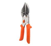Ciseaux d'angle 45 à 135 degrés réglables multifonctionnels à main pour tuyaux en PVC, cisaille pour rainures de fil en plastique et bois fin, acier 45 chromé, orange, 100 mm
