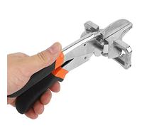Ciseaux d'angle, outil à main de coupeur d'angle de tuyau d'acier réglable de cisaillement de coupe d'onglet multifonctionnel renforcé pour couper le bois mince, le plastique, le PVC - noir
