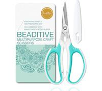 Ciseaux D'artisanat Polyvalents -Ciseaux De Couture Ergonomiques À Fort Effet De Levier Pour Les Projets Lourds-Bureau Sûr,Scrapbooking,Ciseaux En Cuir Sarcelle