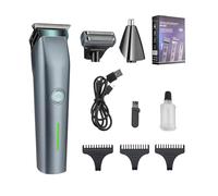 Ciseaux de barbier professionnels et tondeuse à barbe sans fil pour homme