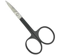 Ciseaux de beauté professionnels, ciseaux de beauté courbes ultra-tranchants, ciseaux à cuticules en acier inoxydable, adaptés pour couper les sourcils, les ongles, les poils de nez, (332- noir)