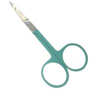 Ciseaux de beauté professionnels, ciseaux de beauté courbes ultra-tranchants, ciseaux à cuticules en acier inoxydable, adaptés pour couper les sourcils, les ongles, les poils de nez, (bleu)