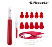 Ciseaux De Bricolage, Découpeur De Couture, Découpeur De Couture, Broderie De Point De Croix, Découpeur De Travaux D'aiguille Manuels, Enfileur D'artisanat, 13 Pièces/Ensemble