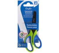 Ciseaux de bricolage ergonomiques, L: 130mm,vert/bleu