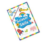 Ciseaux de bricolage portables pour enfants Livre de développement des compétences avec motifs réutilisables pour la maison et l'école Livre de bricolage d'art papier adapté aux tout-petits. Livre de