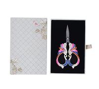 Ciseaux de broderie à coudre vintage, ciseaux de coupe de fil à micro pointe en acier inoxydable, conception ergonomique légère pour l'artisanat de bricolage, coupe de fil à