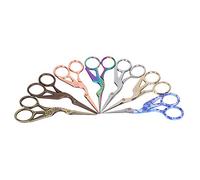 Ciseaux de broderie HoseOnfn pour le point de croix, 7pcs Cranched Couse en forme de grue, pour la coupe de fil en fil, style vintage 4,5 pouces Sharp Blade
