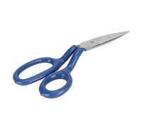 Ciseaux de broderie incurvés à poignée courbée, ciseaux à applique, ciseaux à poignée décalée incurvée à double courbure, pour l'artisanat, la broderie(bleu)