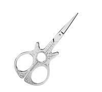 Ciseaux de broderie vintage en forme de guitare Ciseaux de ménage en acier inoxydable pour travaux manuels Argenté