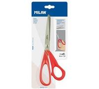 Ciseaux de bureau - Rouge - Lame acier inox - 20cm - Résistant - Milan