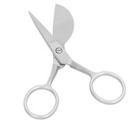 Ciseaux de canard, cisaillement de balle de balle de 4,7 pouces Ciscatlades en acier inoxydable Scissor Ciscons de tapis de touffage pour fabrication d'art (Argent)