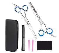 Ciseaux de Coiffure Professionnel Acier Inoxydable de Ciseaux Coupe-cheveux Pratique Ensemble de Ciseaux à Cheveux pour Familles, Salon, Barbiers