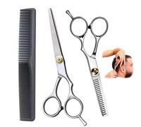 Ciseaux de Coiffure Professionnelle Effileur 17cm en Acier Inoxydable avec Poignée Ergonomique, Vis Réglable et Silencieuse, Ciseaux de Coupe Universels pour Hommes, Femmes et Enfants