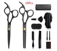 Ciseaux De Coiffure Professionnels 6 Pouces, 10 Pièces, Pour Salon De Coiffure, Coupe, Livraison Directe