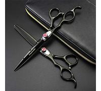 Ciseaux de coiffure professionnels pour gaucher de 7,0 pouces, ensemble de ciseaux à cheveux en acier inoxydable 440C du Japon (légers et pointus), pour la coiffure, l'amincissement, l'usage domestiqu