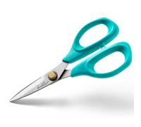 Ciseaux de couture Beaditive - Ciseaux à tissu en acier inoxydable de 15 cm - Lame dentelée pour une coupe et un matelassage faciles du tissu - Ciseaux de tailleur et de couturière - Sarcelle